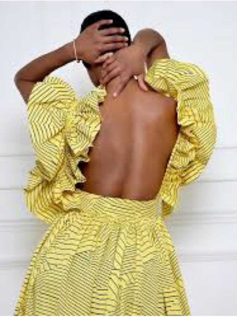 The Kemist Viral Yellow Ruffle Dress UK Sz 14 - Picture 10 of 10
